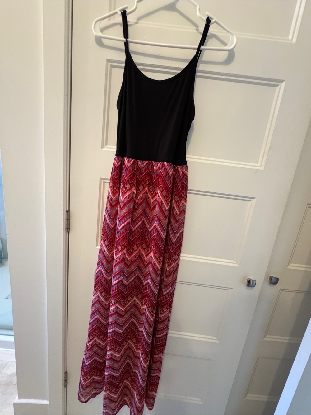 Forever 21 Black & Pink Maxi Dress